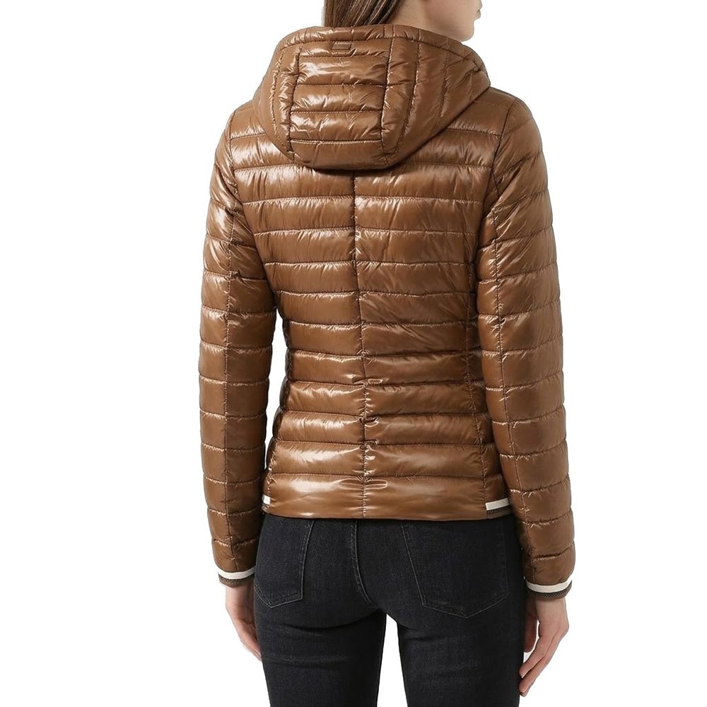 Brown Polyamide Shell Jacket