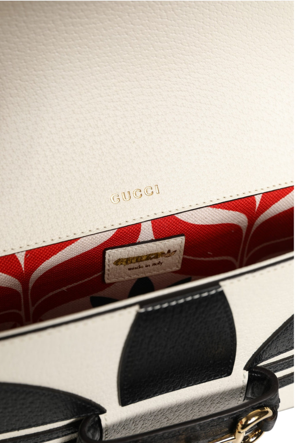 Gucci x Adidas Horsebit 1955 Shoulder Bag Black/White