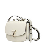 Blue Leather Shoulder Bag