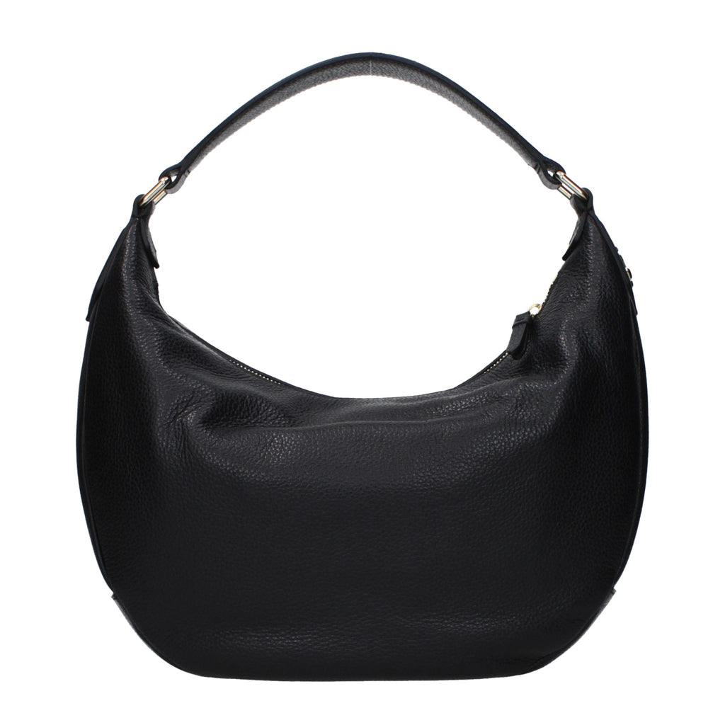Black Leather Shoulder Bag