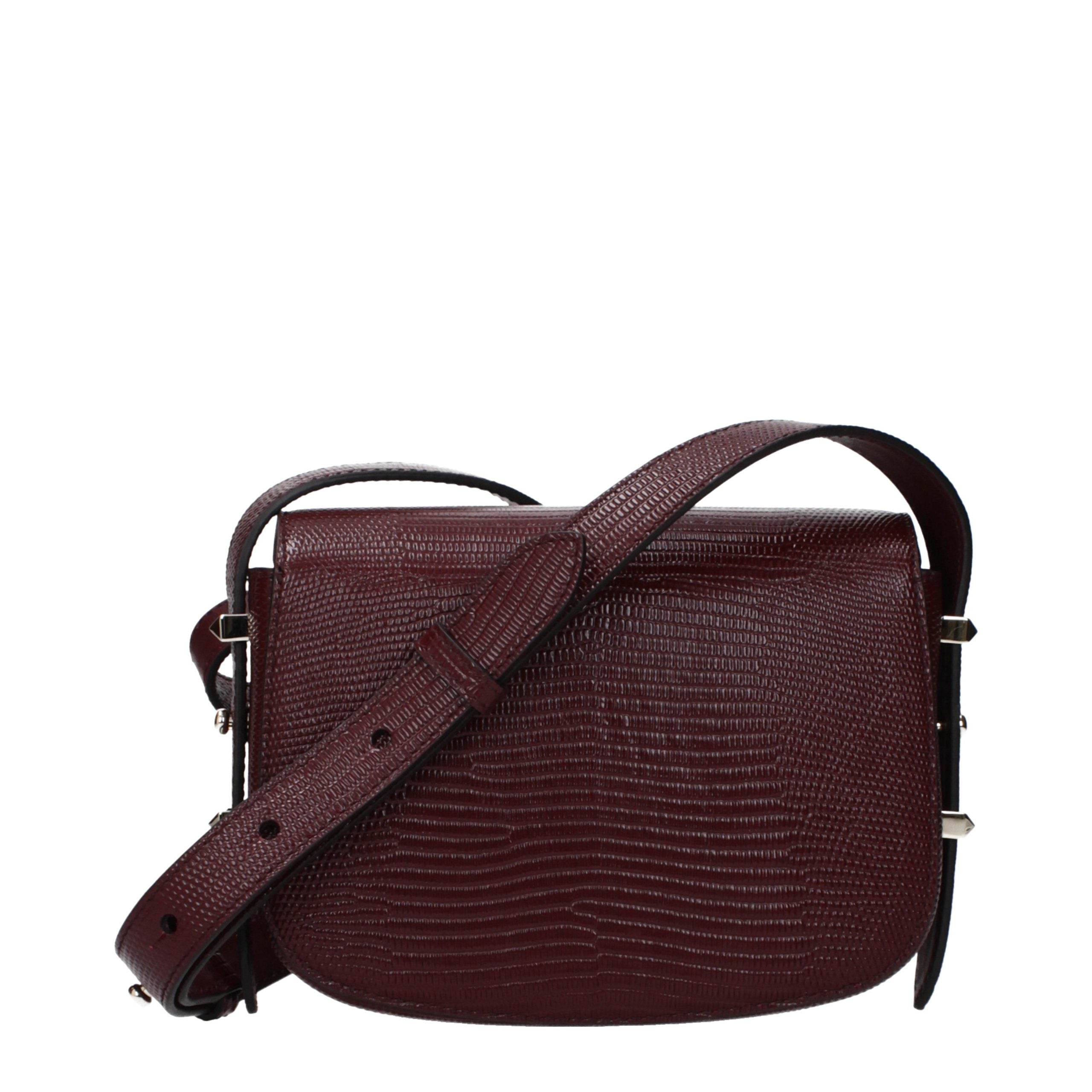 Red Leather Shoulder Bag