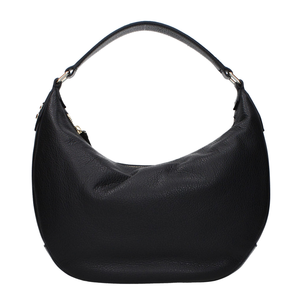Black Leather Shoulder Bag