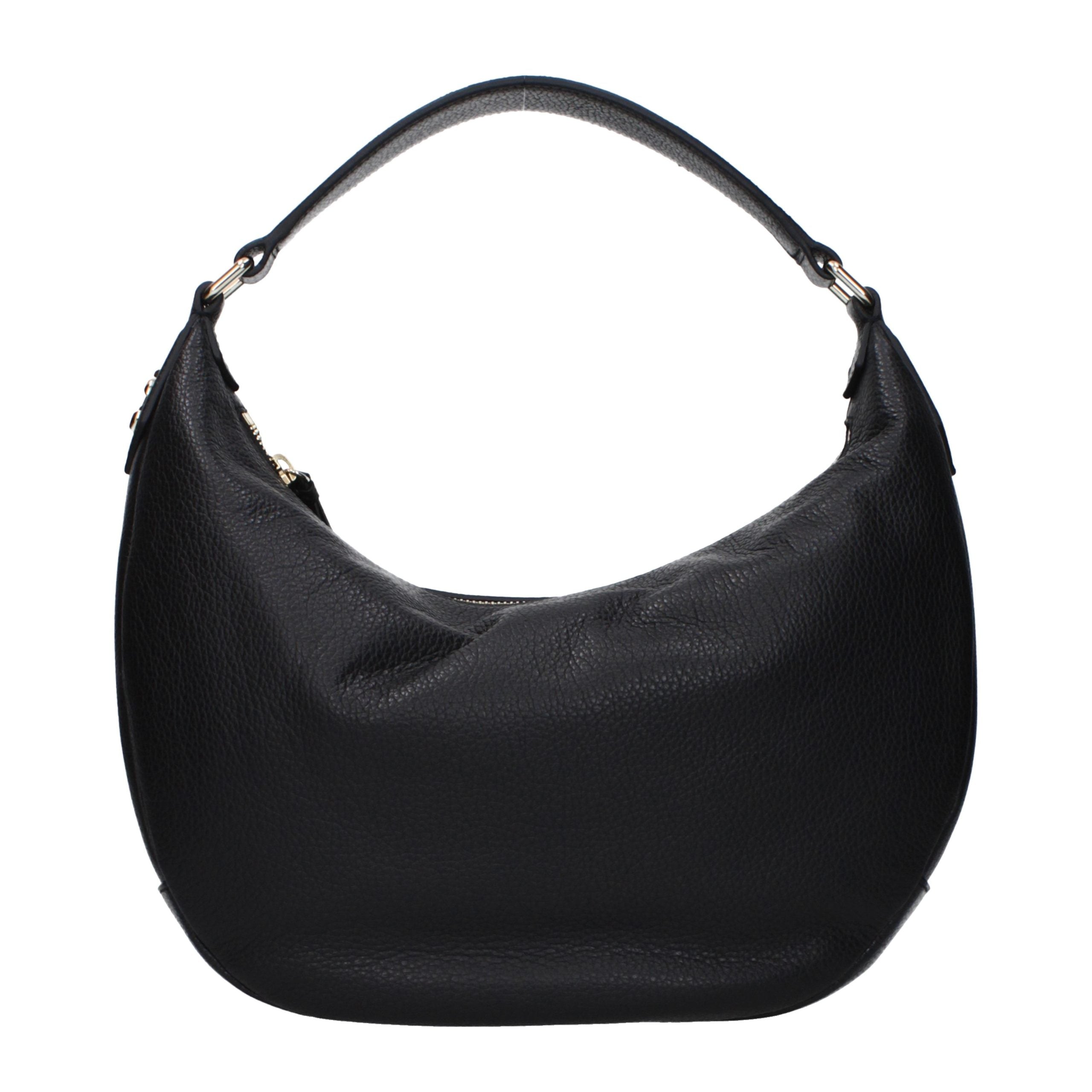 Black Leather Shoulder Bag