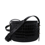 Black Leather Crossbody Bag