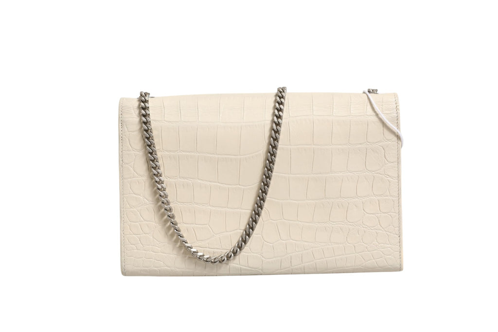 Kate Tassel Small Croc-Embossed Leather