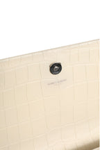 Kate Tassel Small Croc-Embossed Leather