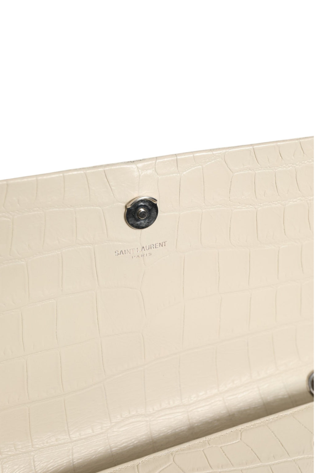 Kate Tassel Small Croc-Embossed Leather