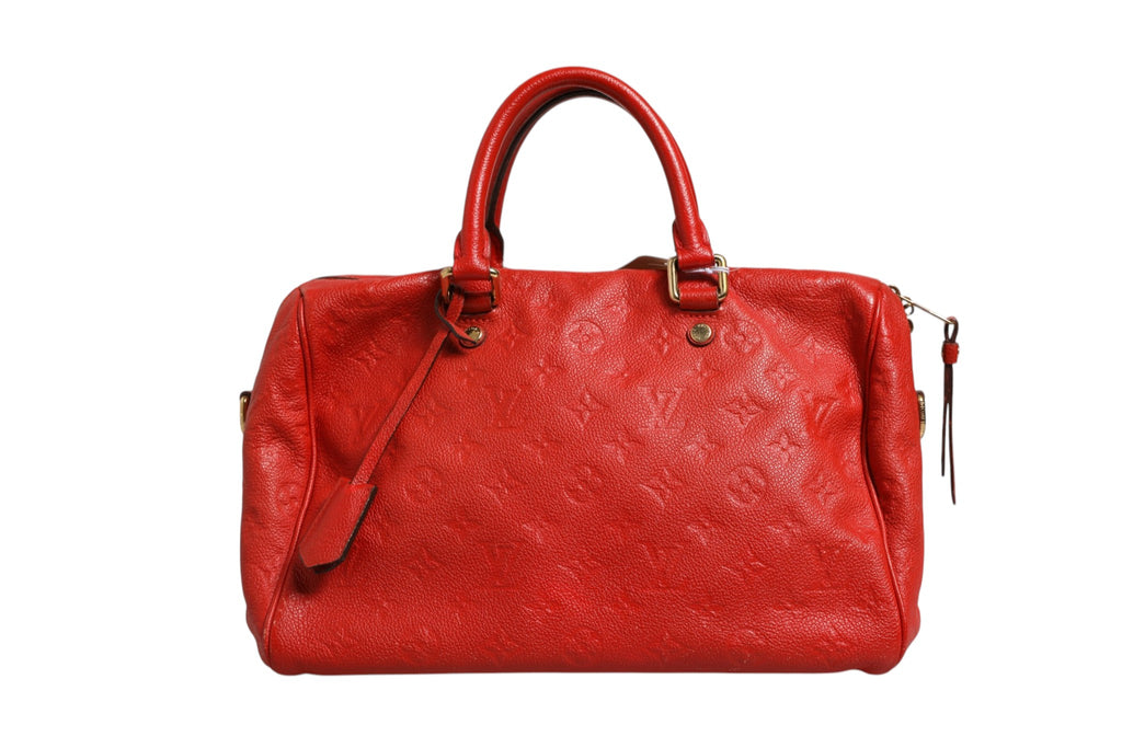 Red Monogram Empreinte Speedy Bandouliere 30