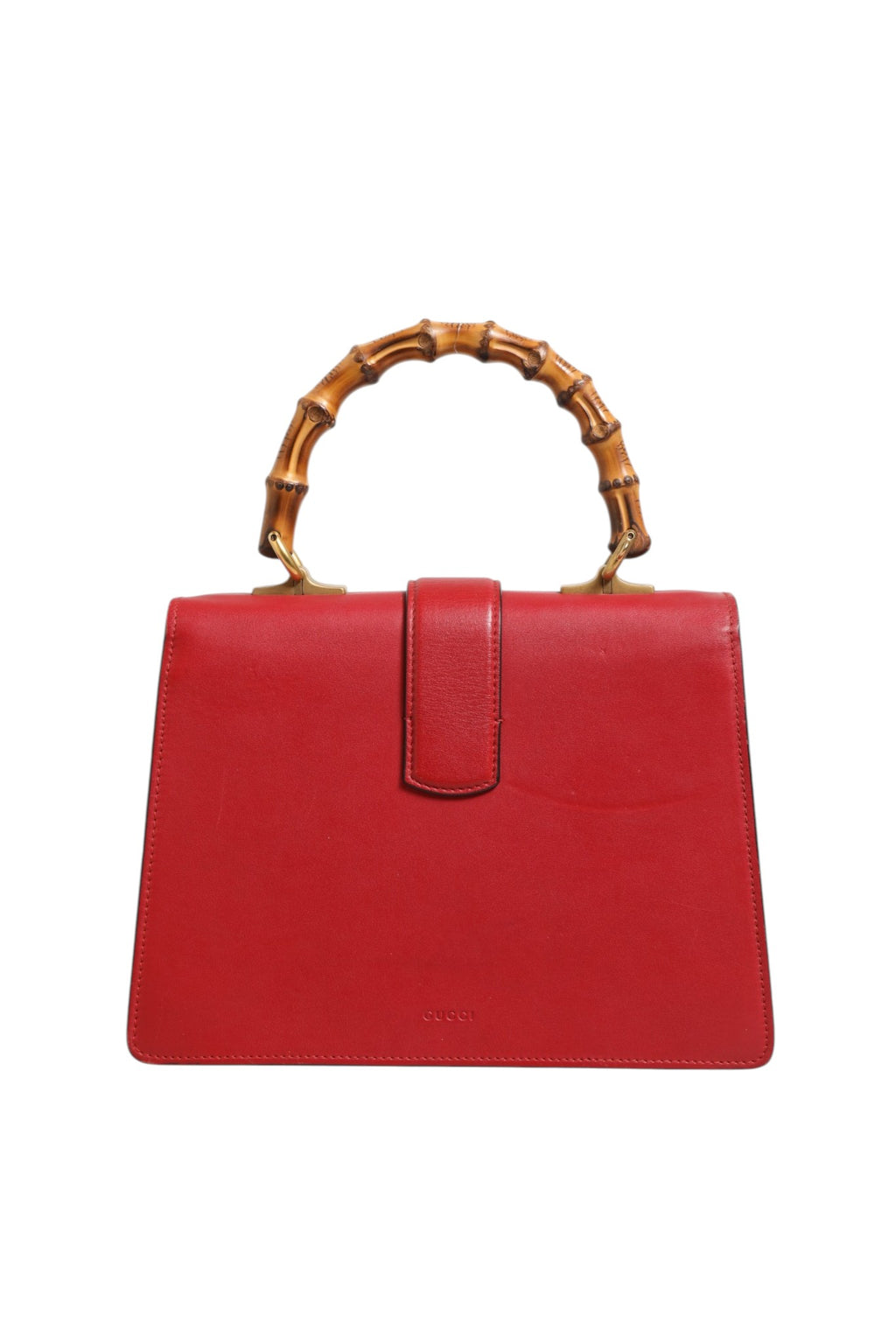 Dionysus Bamboo Medium Top Handle Bag White Blue Red