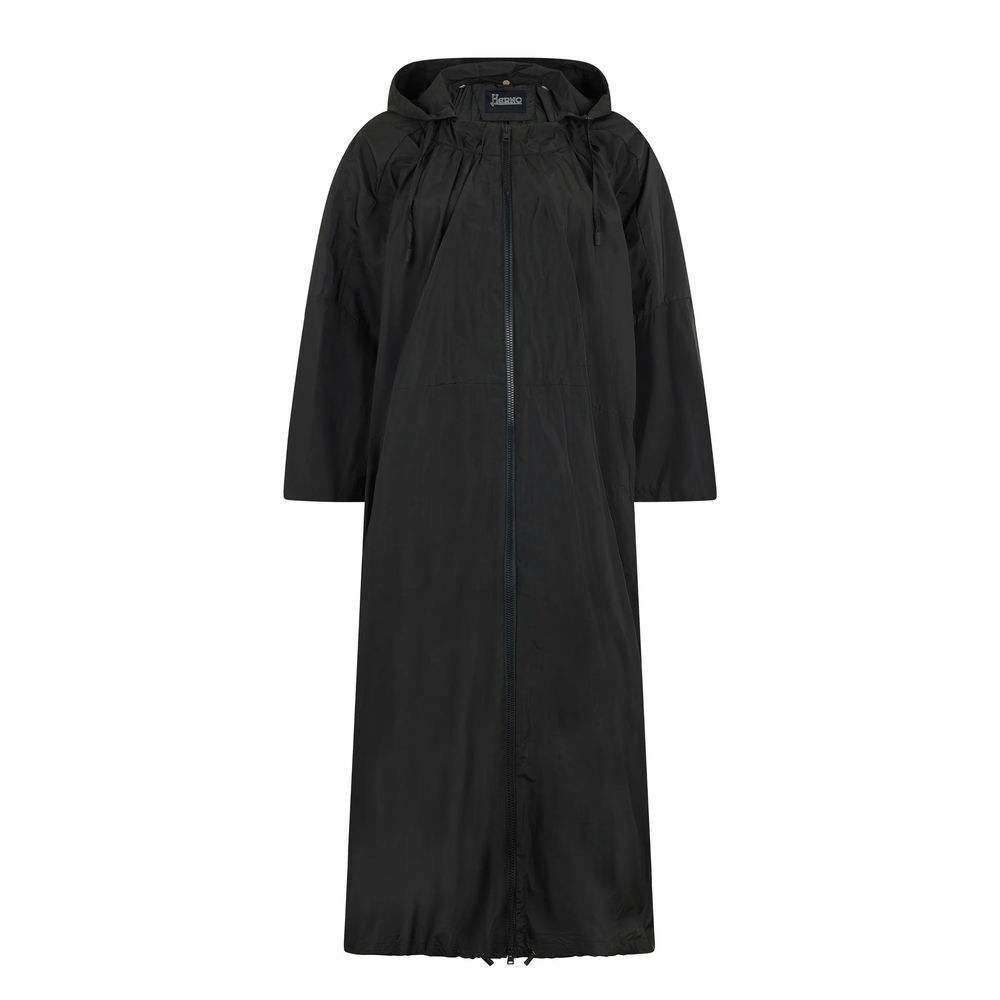 Black Polyester Coat