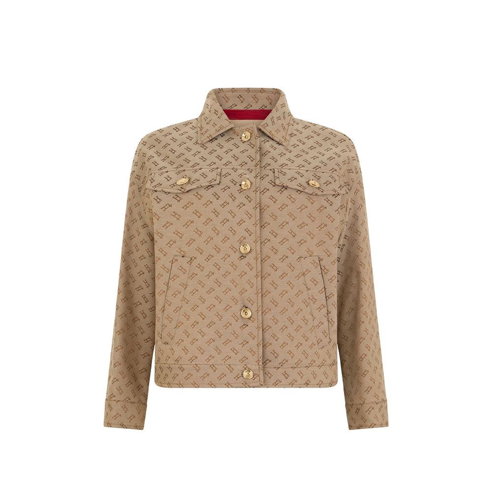 Brown Cotton Denim Jacket