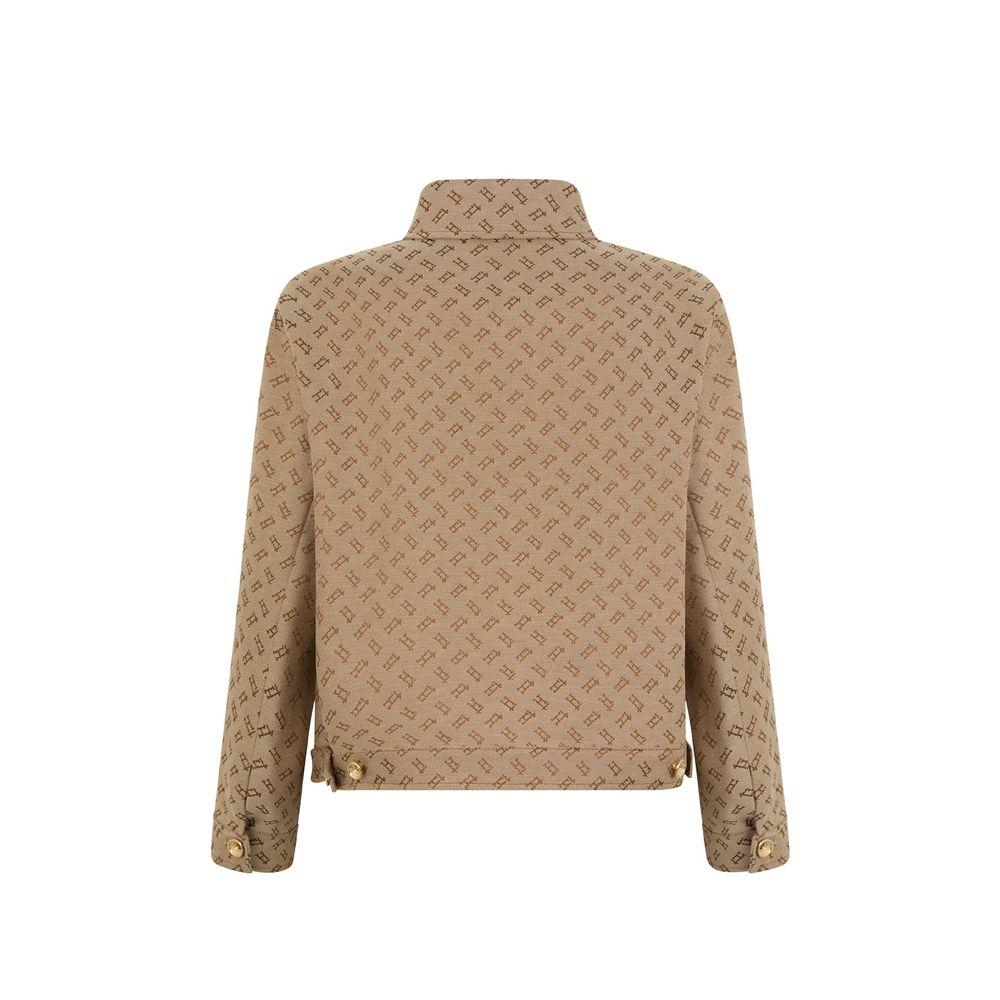 Brown Cotton Denim Jacket