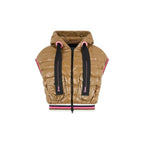 Brown Polyamide Sleveless Jacket