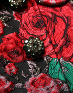 Multicolor Floral Brocade ButtonBlazer Jacket