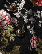 Multicolor Floral Brocade Blazer Jacket