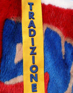 Multicolor Graffiti Print Zip Hooded Jacket