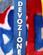 Multicolor Graffiti Print Zip Hooded Jacket