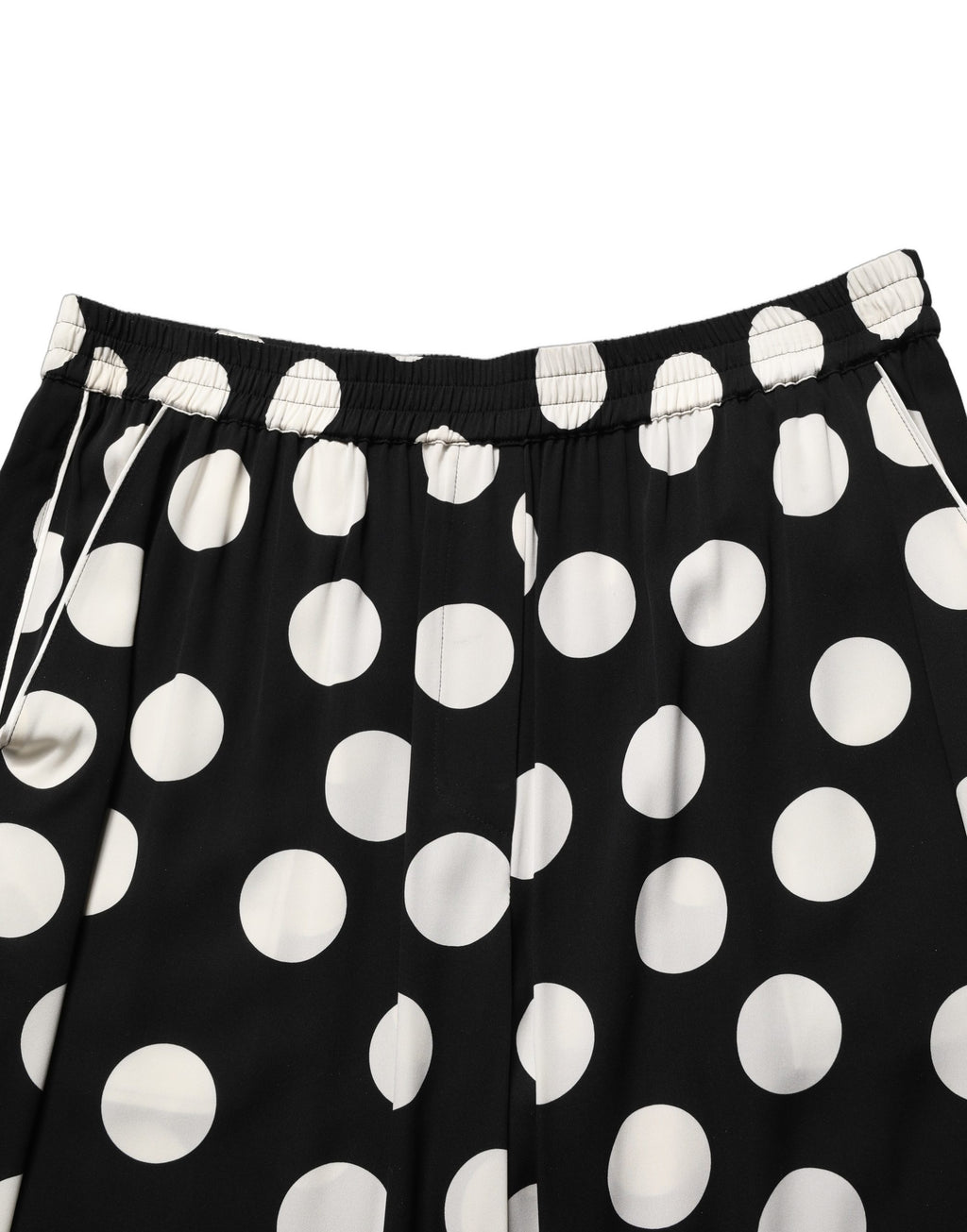 Black White Polka Dot Pajama 2 Piece Set Sleepwear