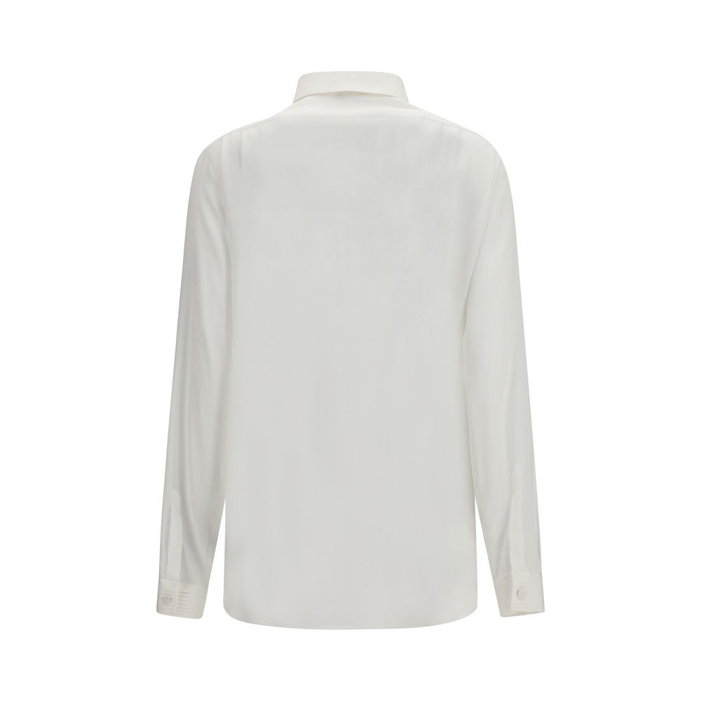 White Silk Dress Shirt