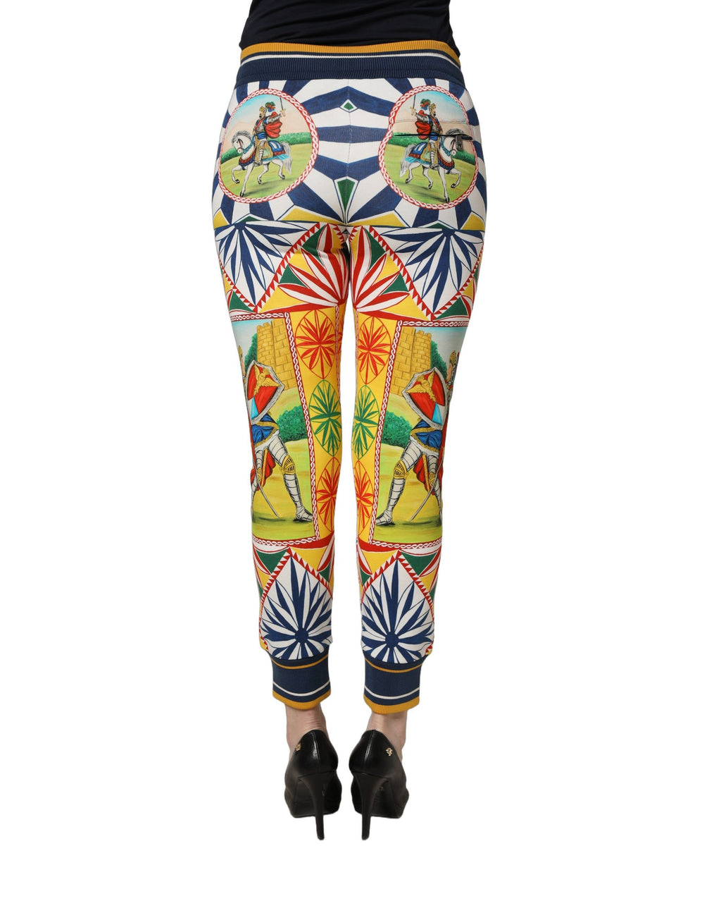Multicolor Siciliano Saretto Joggers Pants