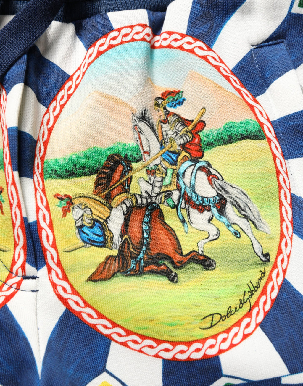 Multicolor Siciliano Saretto Joggers Pants