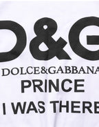 White D&G PRINCE I WAS THERE Crew Neck T-shirt