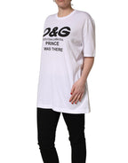 White D&G PRINCE I WAS THERE Crew Neck T-shirt