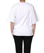 White I'm A Super Model Fan Print Jersey T-shirt