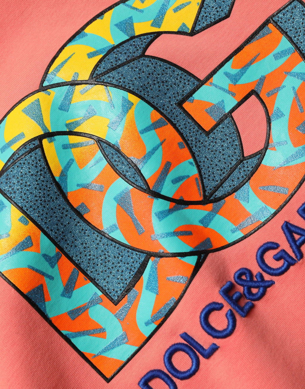 Pink Graphic Crew Neck Cropped Sweatshirt Sweater