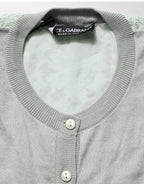 Green ButtonDown LongSleeve Cardigan Sweater