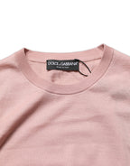 Pink Sleeveless Cashmere Knitted Tank Top