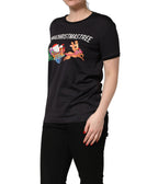 Black #IAMACHRISTMASTREE Print Cotton T-shirt