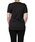 Black #IAMACHRISTMASTREE Print Cotton T-shirt