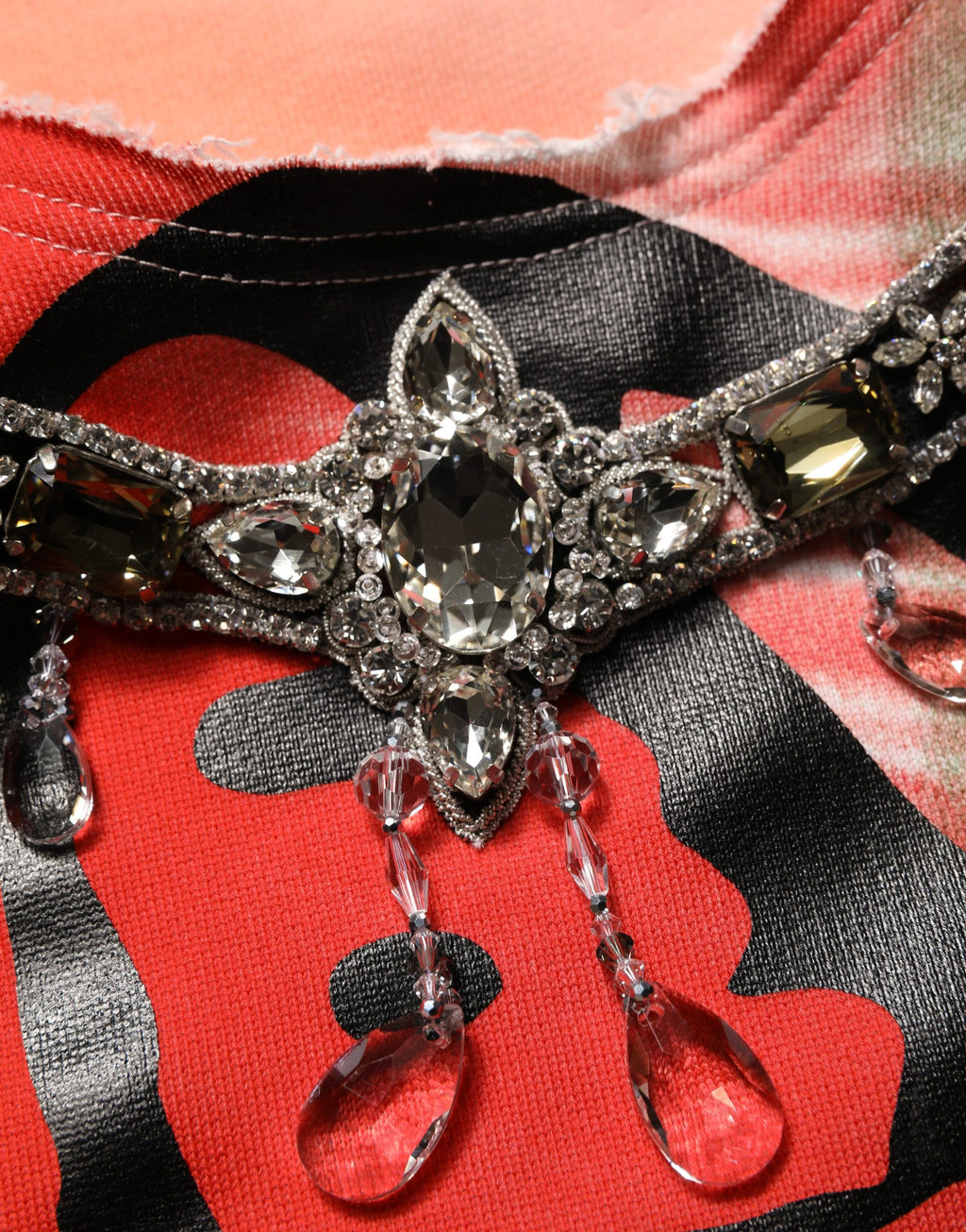 Multicolor Embellished Graffiti Sweatshirt