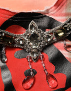 Multicolor Embellished Graffiti Sweatshirt