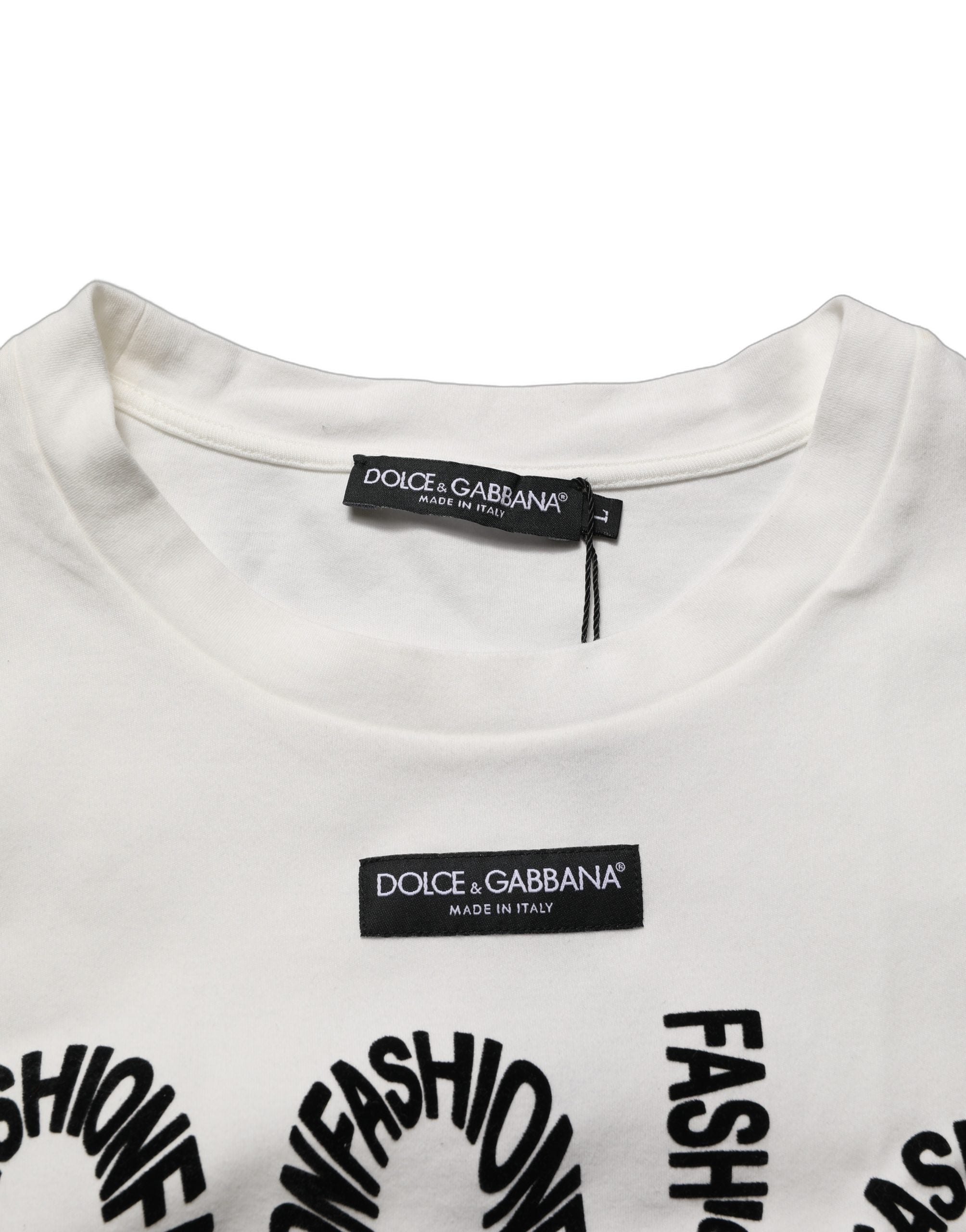 White Cotton Graphic Sleeveless Tank Top