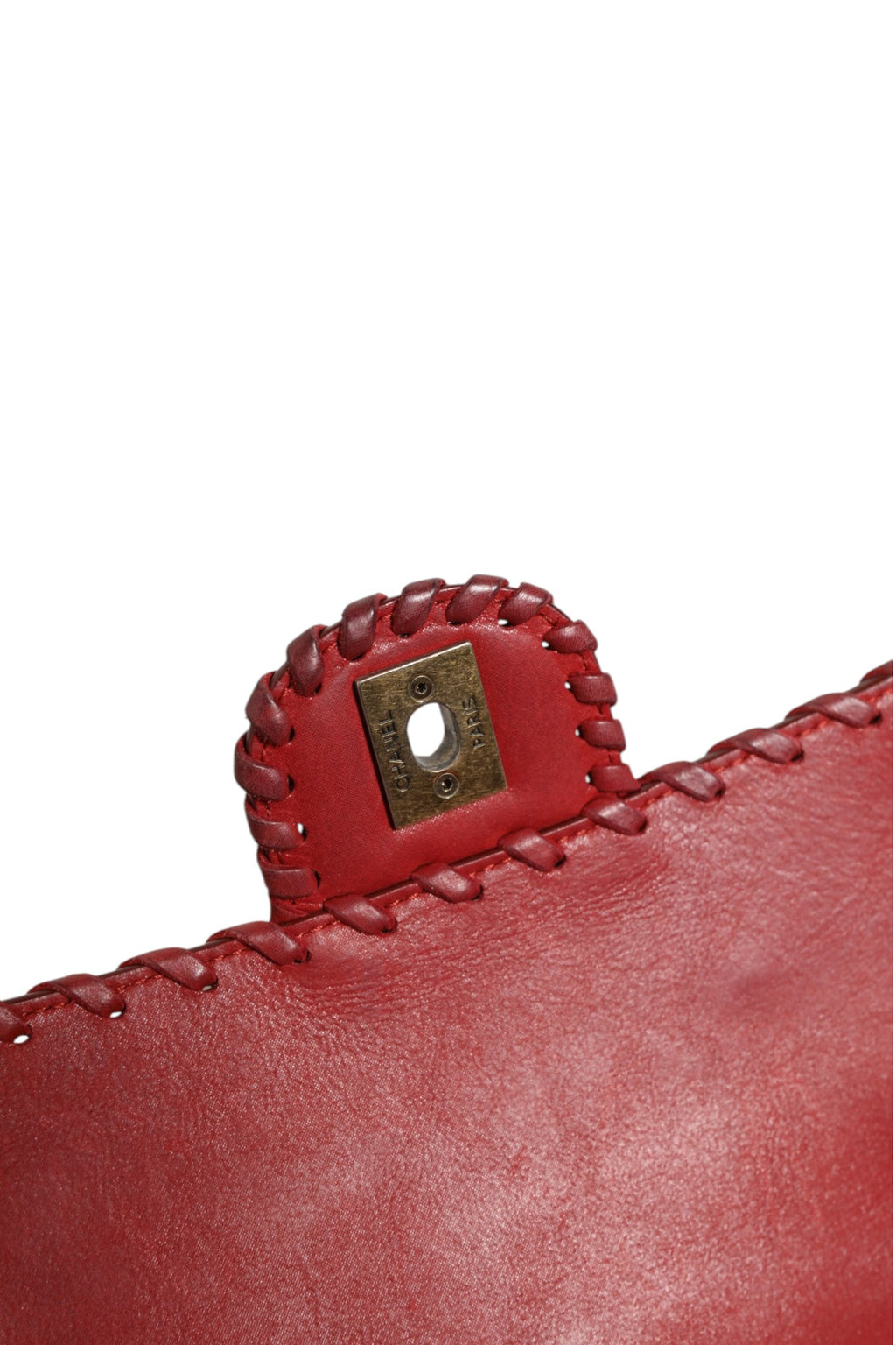 Mini Flap Bag Lambskin Braided Calfskin Gold Tone Metal