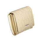 Beige Polyurethane Women's Wallet