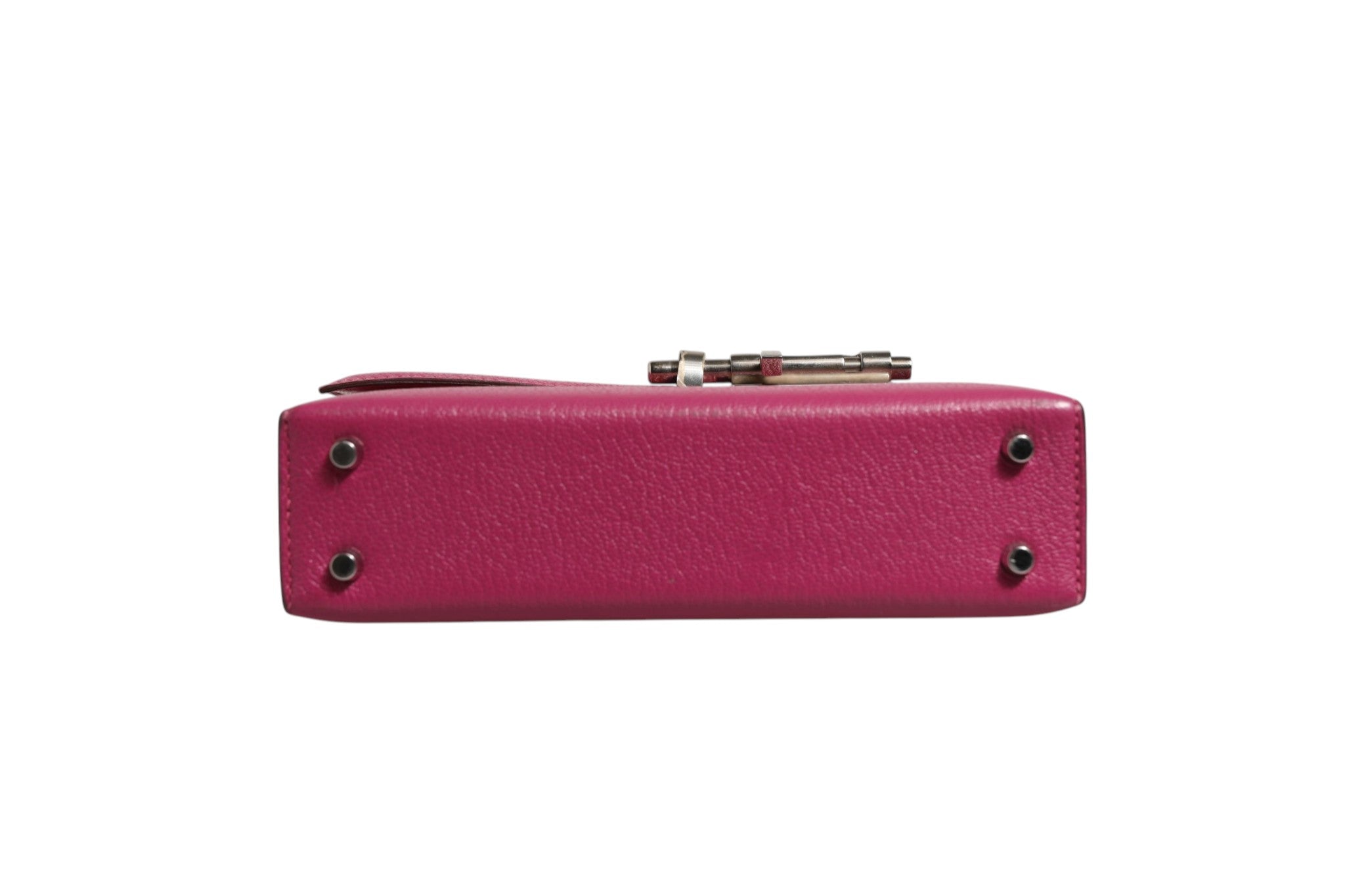 Mini Verrou Chaine Bag Chevre Mysore Magnolia