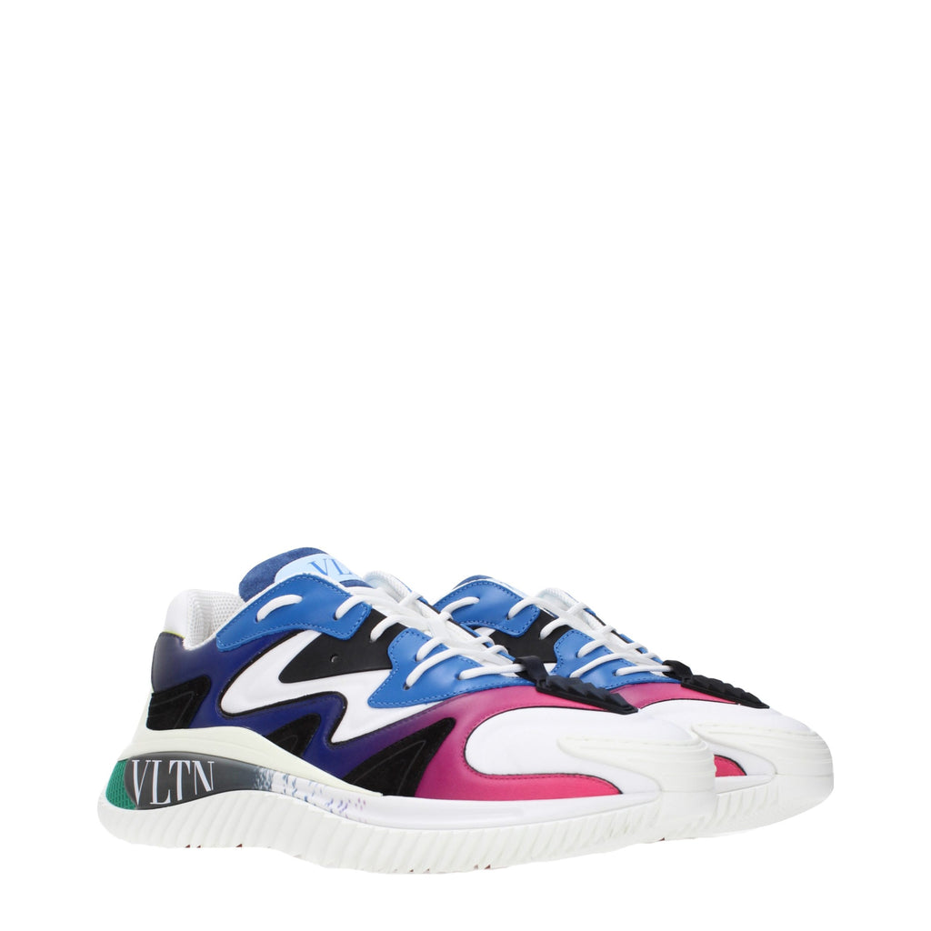 Multicolor Leather Athletic Sneakers