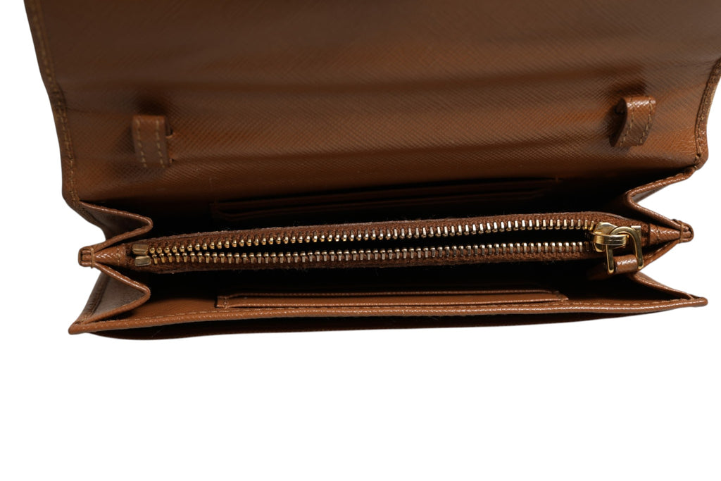 Brown and Gold Wallet Strap