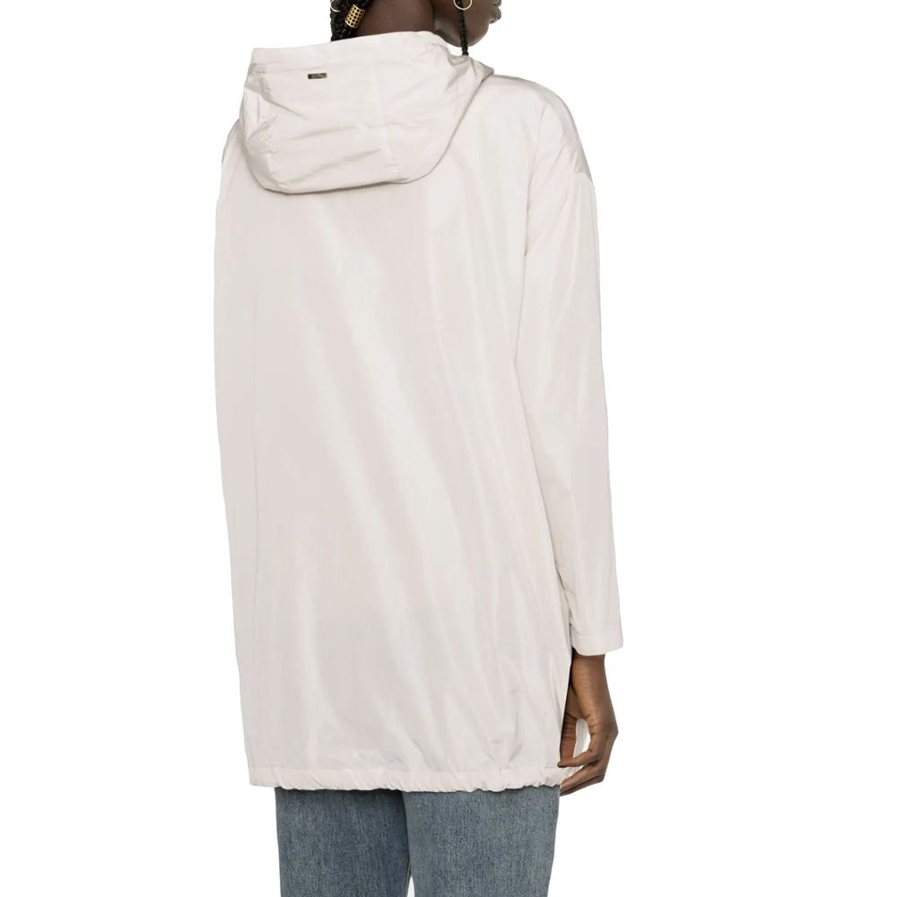 White Polyester Coat