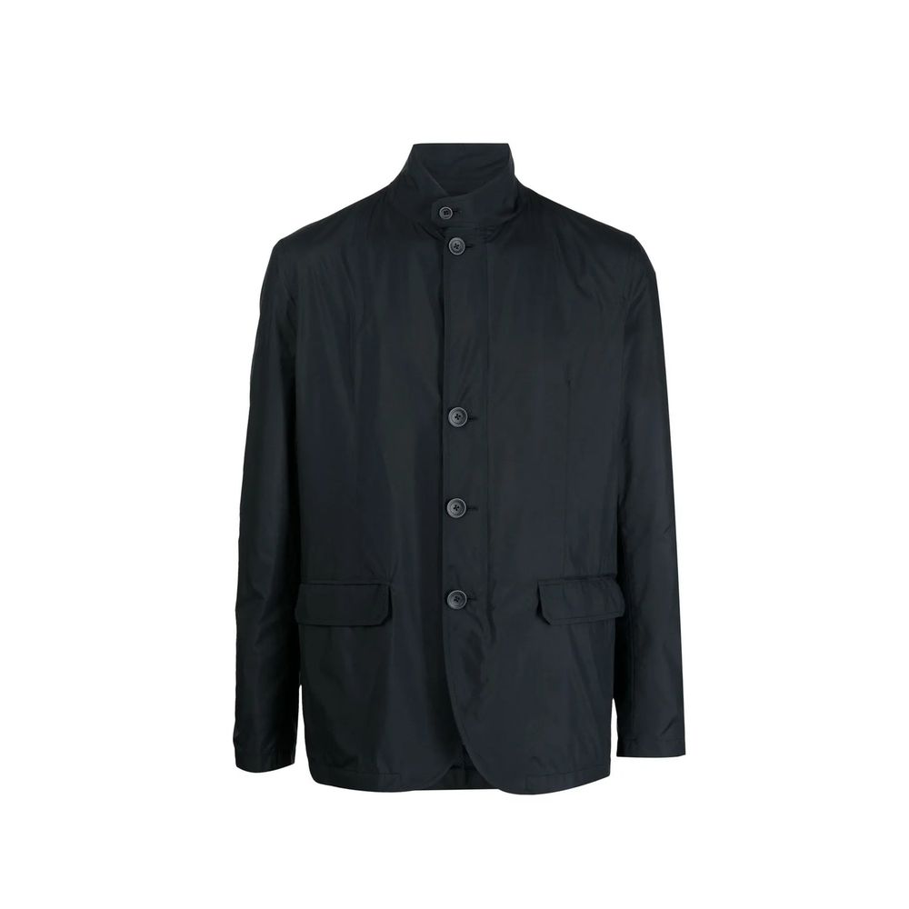 Black Polyester Coat