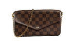 Damier Ebene Pochette Felice Chain Wallet