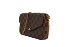 Damier Ebene Pochette Felice Chain Wallet