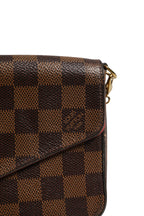 Damier Ebene Pochette Felice Chain Wallet