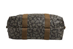 Green and Brown Pattern Canvas Duffel Bag