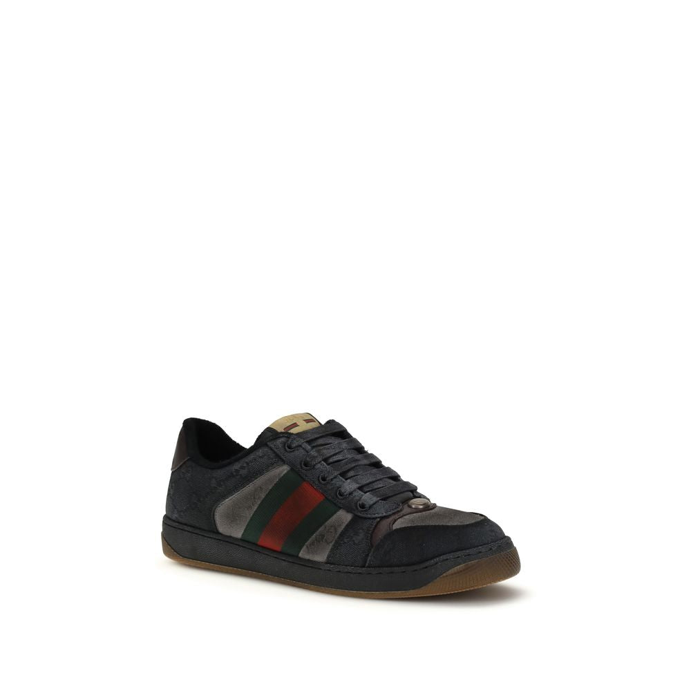 Black Calf Leather Bos Taurus Low Top Sneakers