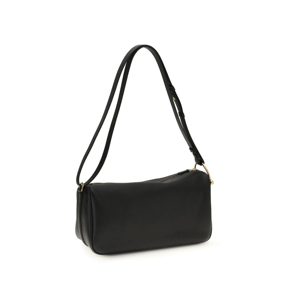 Black Calf Leather Bos Taurus Shoulder Bag