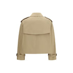 Beige Cotton Trench Coat